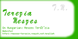 terezia meszes business card